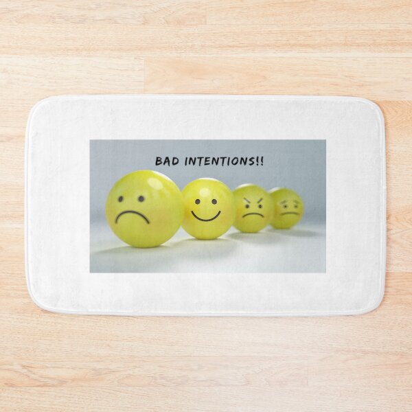 Item preview, Smiley face ‘ Bad intentions’ designed and sold by Got-Ya-Bak.