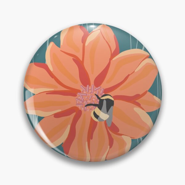 Item preview, bee on flower case designed and sold by Jaz-ai.