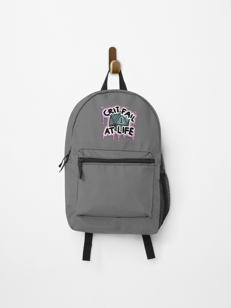 Thumbnail 1 of 3, Backpack, crit fail designed and sold by h-darling.