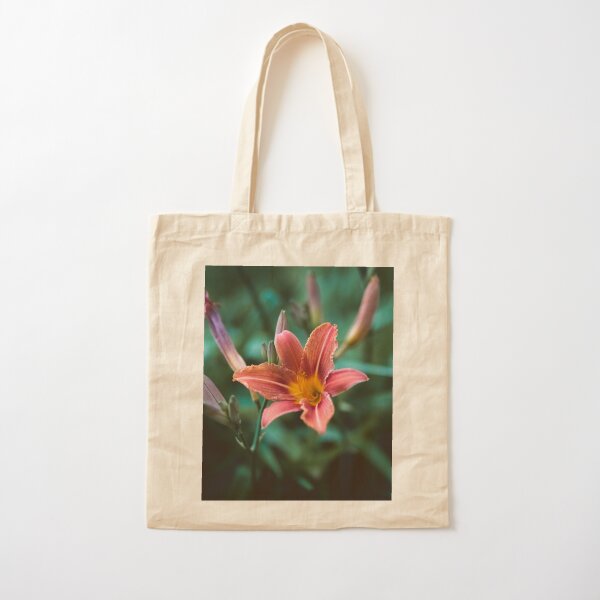 Orange lilly Cotton Tote Bag