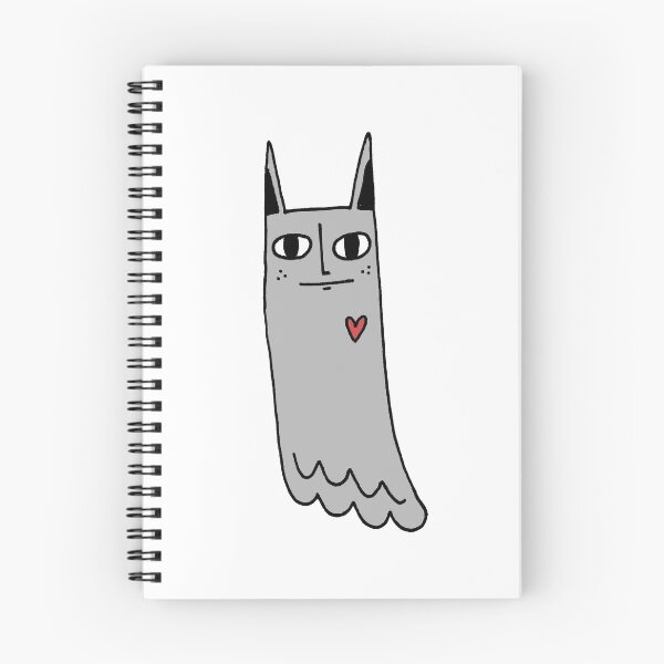 Item preview, Heart Ghost in Grey designed and sold by cosmicmouse.