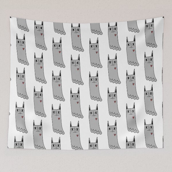 Item preview, Heart Ghost in Grey designed and sold by cosmicmouse.