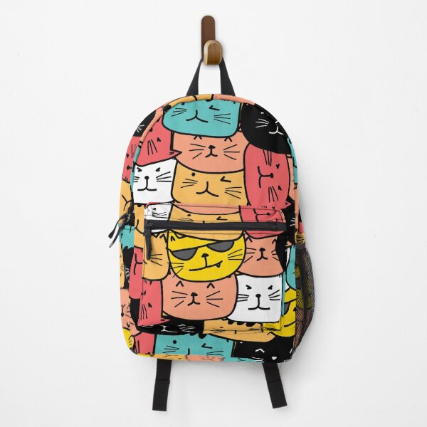 Item preview, Colorful Cat Doodle Pattern designed and sold by designsnmore.