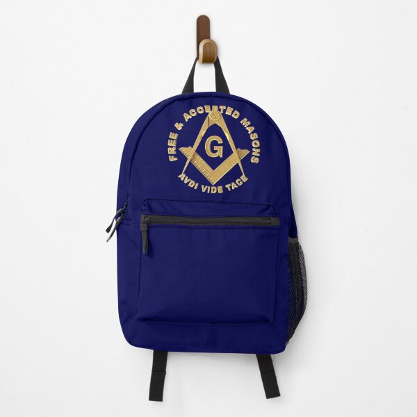 Item preview, Freemason Gold Square & Compass Free & Accepted Masons Blue Background Masonic designed and sold by MasterMasonMade.