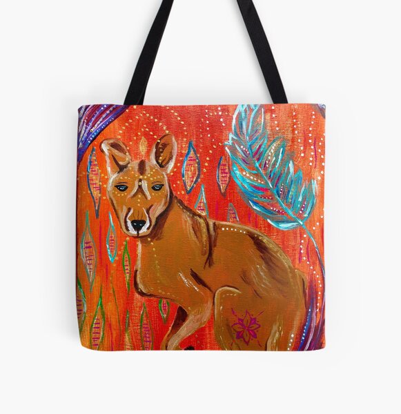 Krafttier Känguru - Leichtigkeit Allover-Print Tote Bag