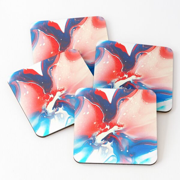 Item preview, America Bloom Acrylic Pour Painting designed and sold by Ashley Branstetter.