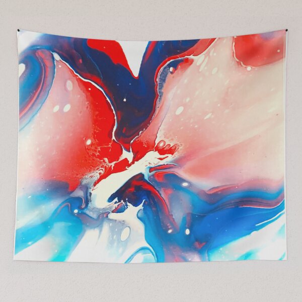 Item preview, America Bloom Acrylic Pour Painting designed and sold by Ashley Branstetter.