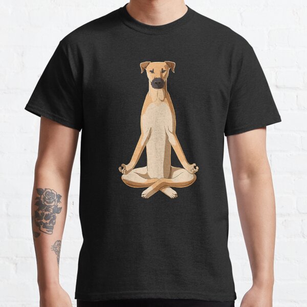 Item preview, Black Mouth Cur Dog meditate designed and sold by alwe-designs.