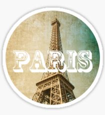 old fashioned paris The Eiffel Tower Sticker