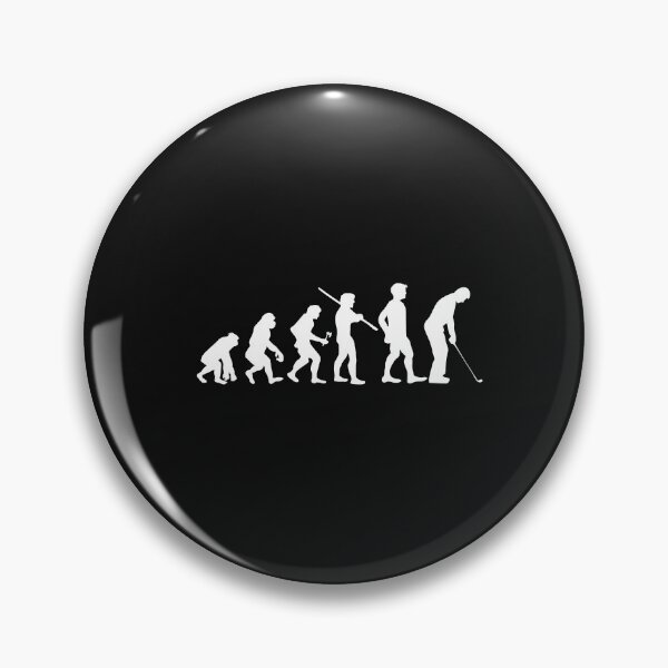 Item preview, Human Evolution Golfing Golfer Golf designed and sold by losttribe.
