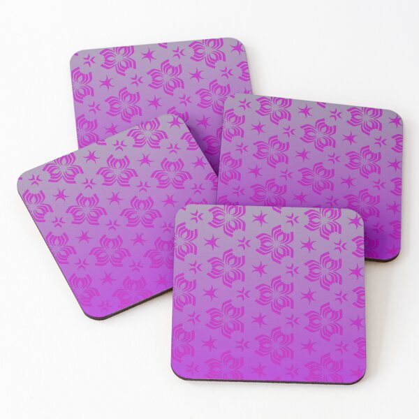 Item preview, Hot pink flowers on pink to violet background  designed and sold by PetaJaneHome.