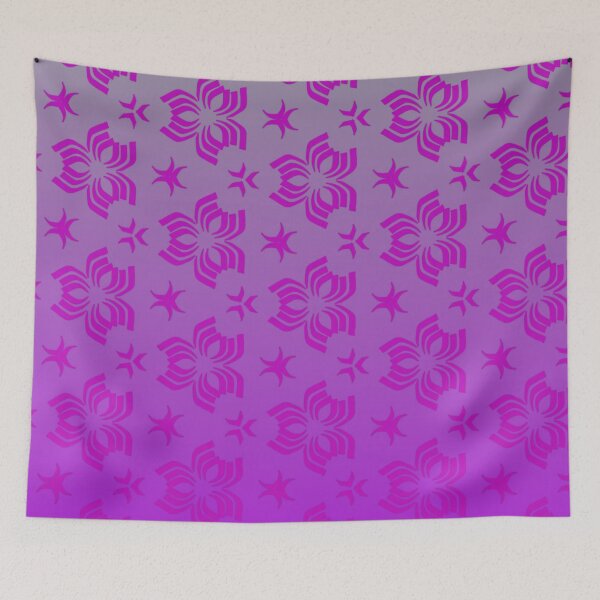 Item preview, Hot pink flowers on pink to violet background  designed and sold by PetaJaneHome.