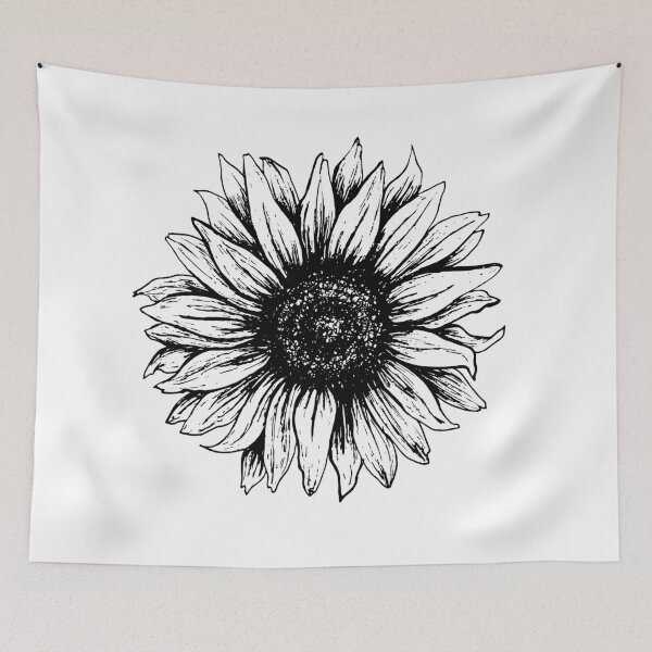 Item preview,  Black and White Sunflower designed and sold by LiciaMarie.