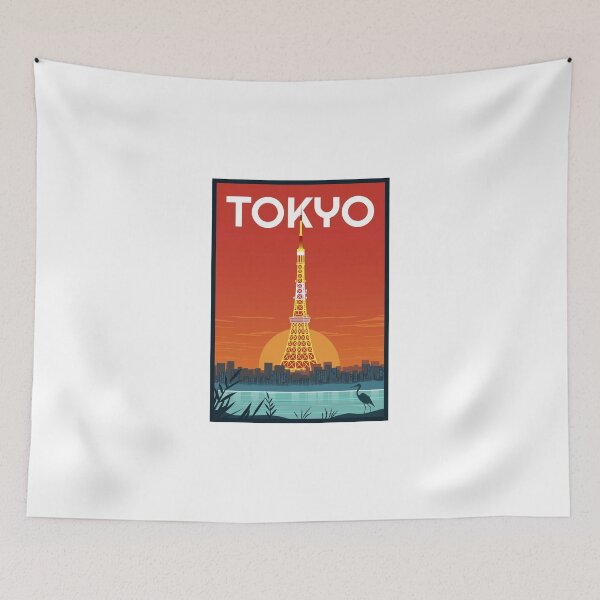 Item preview, TOKYO Skyline Poster Print designed and sold by AABUZ.
