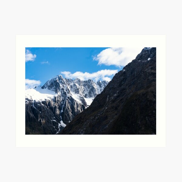 New Zealand Mountains Art Print