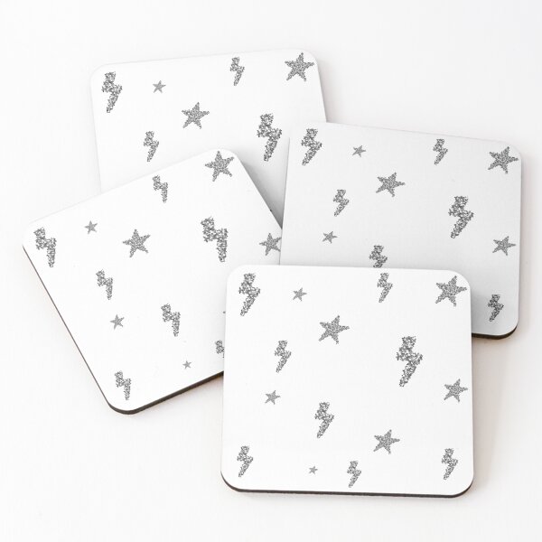 Item preview, glitter lightning bolts and stars sticker pack designed and sold by marniestickers.