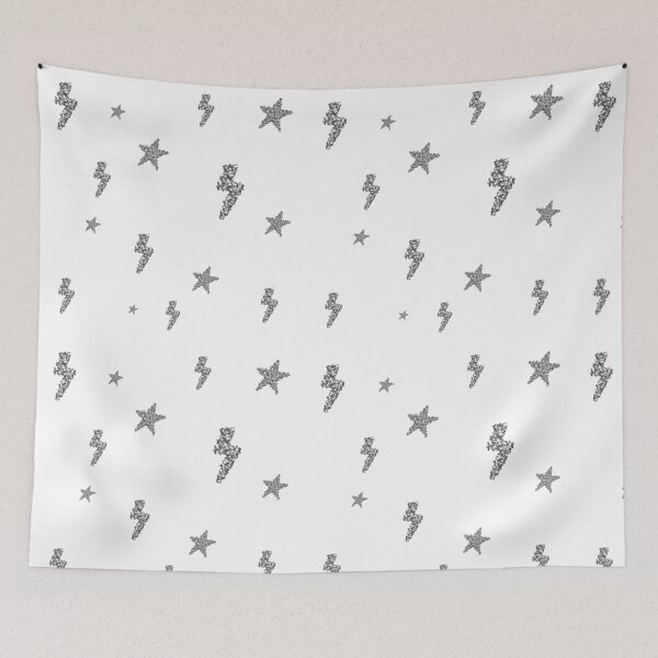 Item preview, glitter lightning bolts and stars sticker pack designed and sold by marniestickers.
