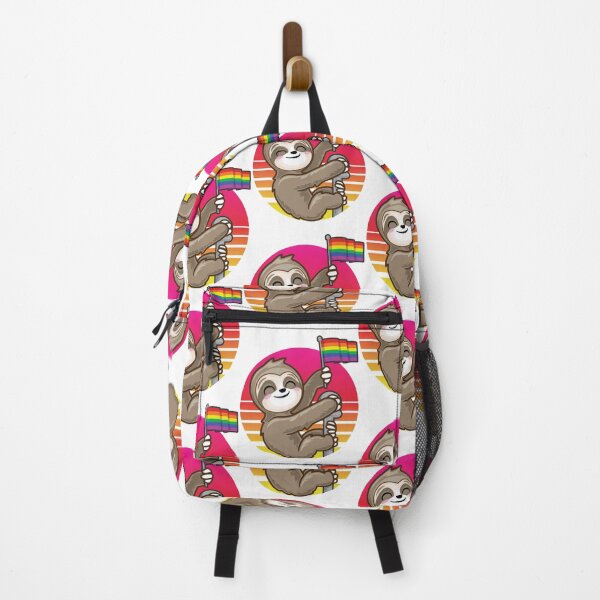 Item preview, Sloth with Rainbow Flag Retro Vintage designed and sold by pablomendoza.