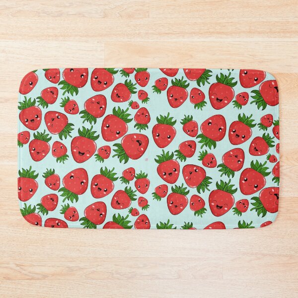 Item preview, Smiling strawberries pattern designed and sold by juliduq99.