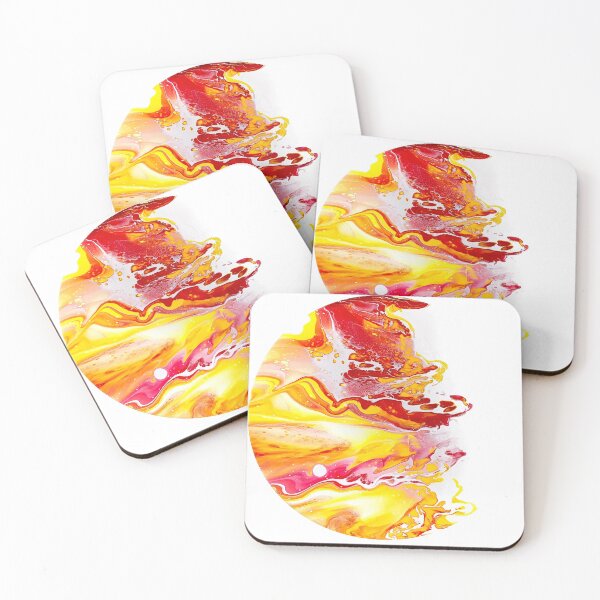 Item preview, Fire Planet Acrylic Pour Painting designed and sold by Ashley Branstetter.