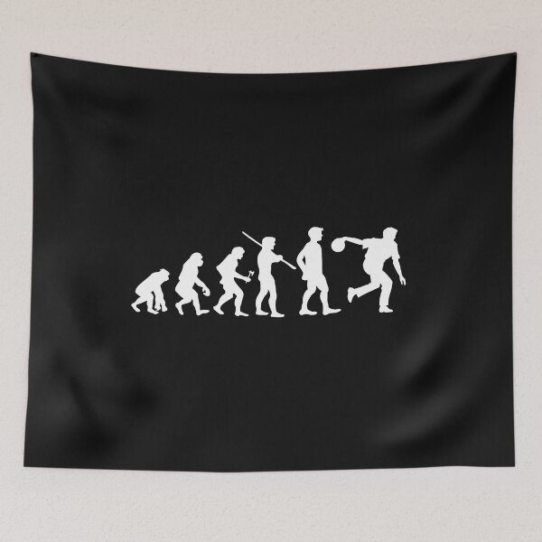 Item preview, Human Evolution Bowling Bowler Bowls designed and sold by losttribe.