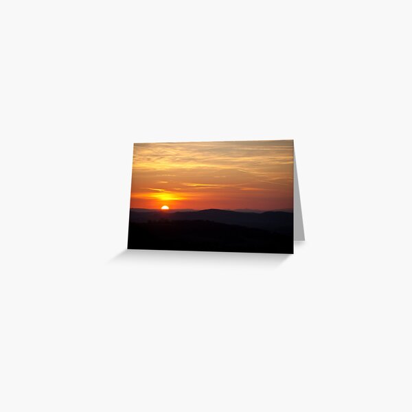 Cotswold Sunset Greeting Card