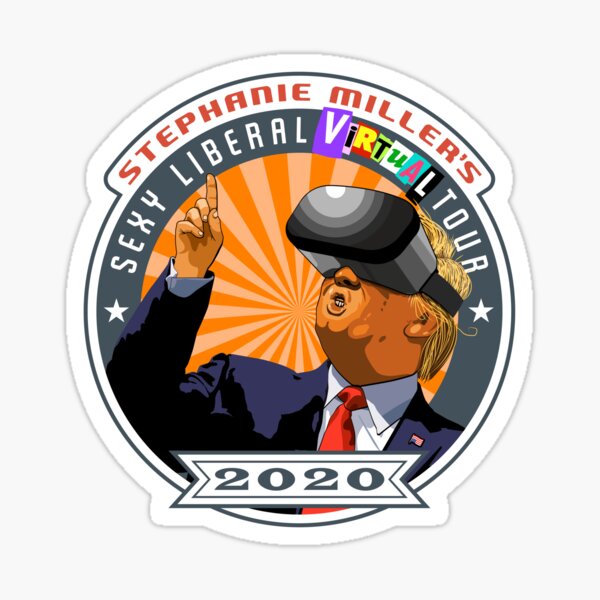 Stephanie Miller's Sexy Liberal Virtual Tour - Protective Eyewear is Recommended Sticker