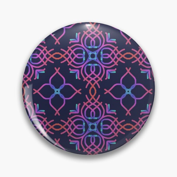 Item preview, Orange and pink mosaic pattern  designed and sold by PetaJaneHome.