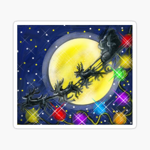 Christmas Visitor Sticker