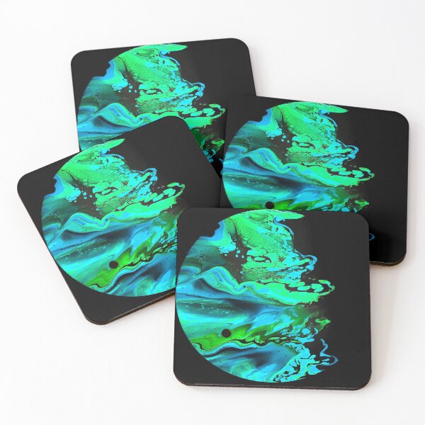 Item preview, Water Planet Acrylic Pour Painting designed and sold by Ashley Branstetter.