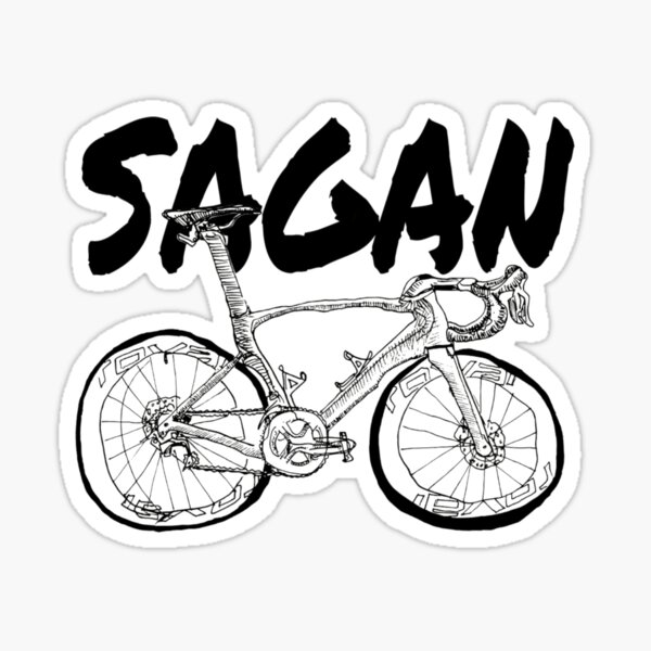 S-Works Sagan Fahrradzeichnung Sticker