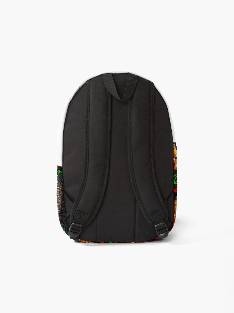 Alternate view of Captain Scarlet and Captain Blue. Backpack