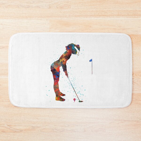 Item preview, Girl golfer, golfer, watercolor girl golfer designed and sold by Rosaliartbook.