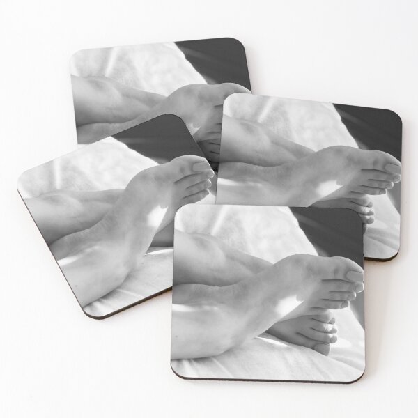 Item preview, Cassie Lee #3 Bed Resting Feet (B/W) designed and sold by Makrow.