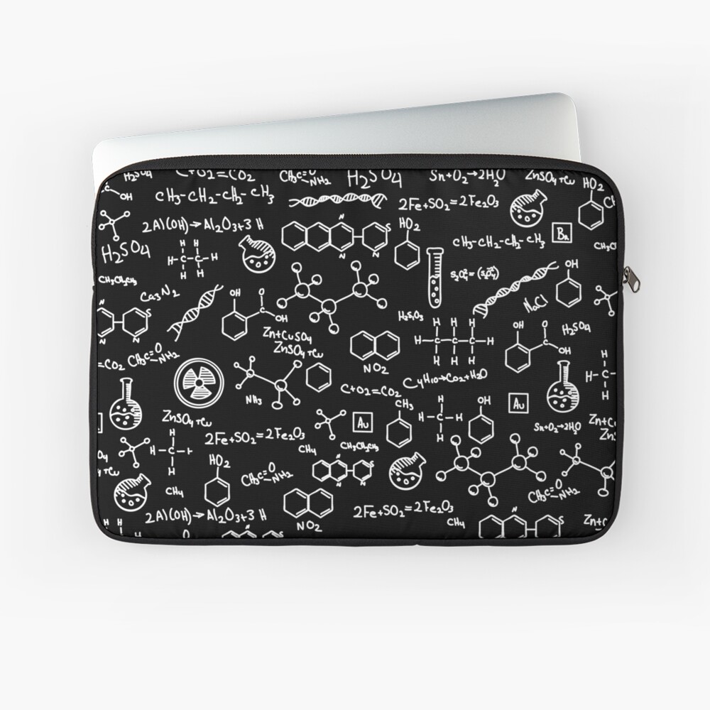 Science Chemistry Pattern Laptop Sleeve