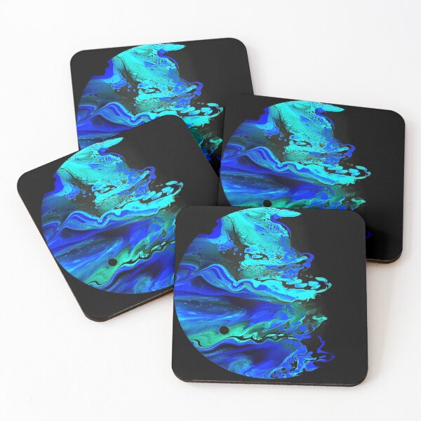 Item preview, Blue Water Planet Acrylic Pour Painting designed and sold by Ashley Branstetter.