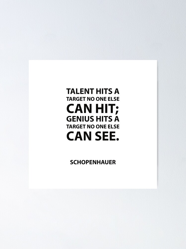 Genius vs. Talent