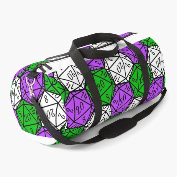 "Genderqueer Dice Pattern" Duffle Bag for Sale by maplefoot Redbubble