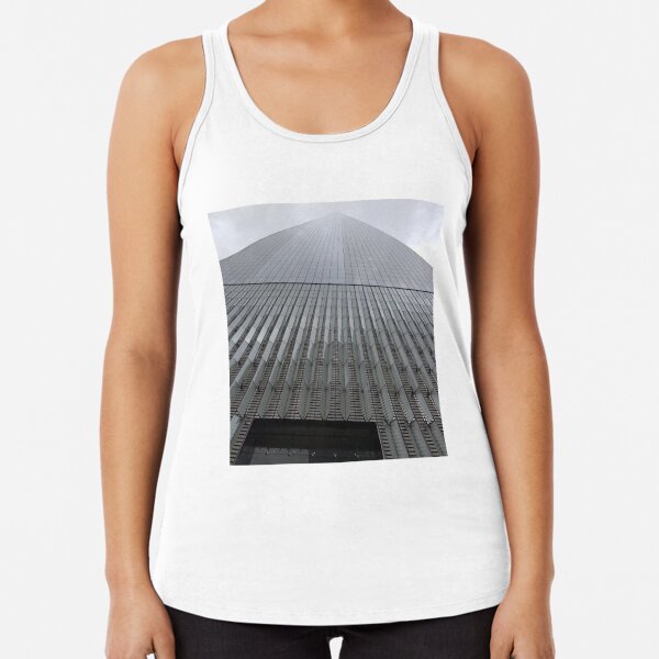 One World Trade Center Infinity, Building, Skyscraper, World Trade Center Tower,Buildi Racerback Tank Top