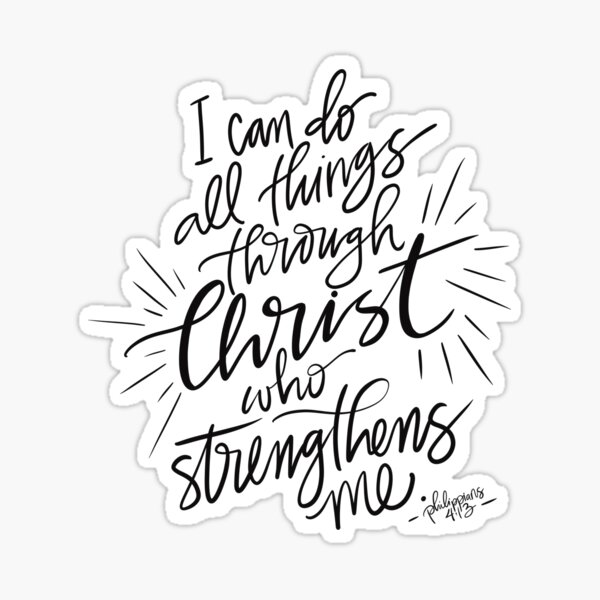 Item preview, Philippians 4:13  designed and sold by thomaslettering.