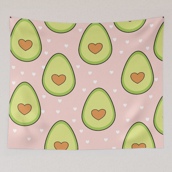Item preview, cute avocado on pink background designed and sold by adamartz.
