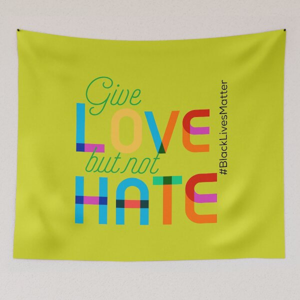 Item preview, Give love, not hate designed and sold by PaperDreamPod.