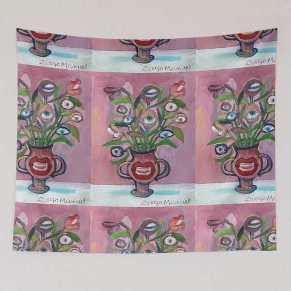 Item preview, Flowers and eyes 1 designed and sold by Diego Manuel Rodriguez.