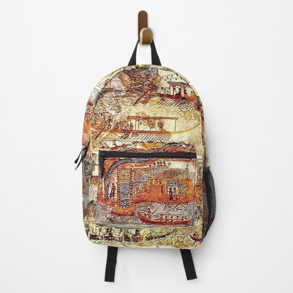 Item preview, Minoan Admirals Flotilla Fresco in Three Panels designed and sold by W. Sheppard Baird.