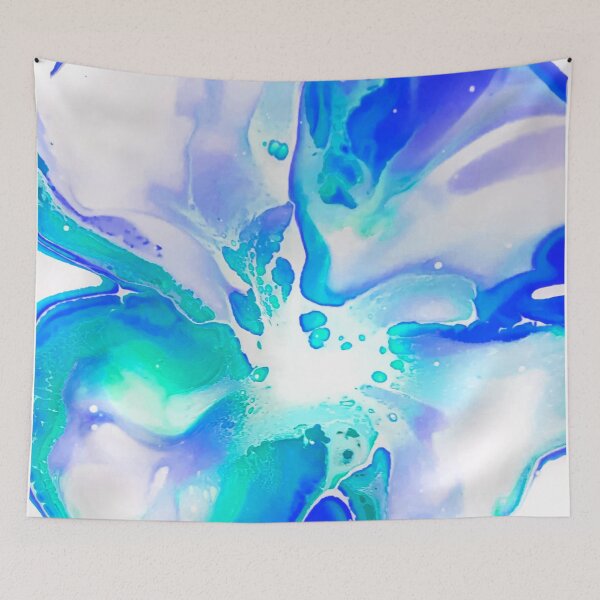 Item preview, Water Bloom Acrylic Pour Painting designed and sold by Ashley Branstetter.