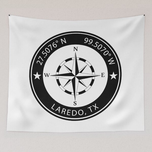 Item preview, Laredo, Texas Geographical Coordinates designed and sold by TeeOhGraphics.