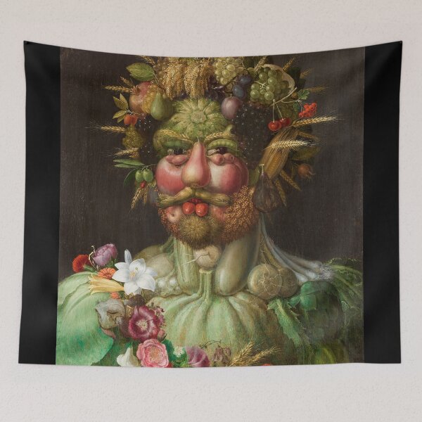 Item preview, Painting Art, Giuseppe Arcimboldo, Paintings Artist,  Porträtt, Rudolf II som Vertumnus. Guiseppe Arcimboldo. Nyckelord: Arcimboldo, Vertumnus, Fruktgubben, Målning, Porträtt, Rudolf II, Föremålsbild designed and sold by SasyJamArt.