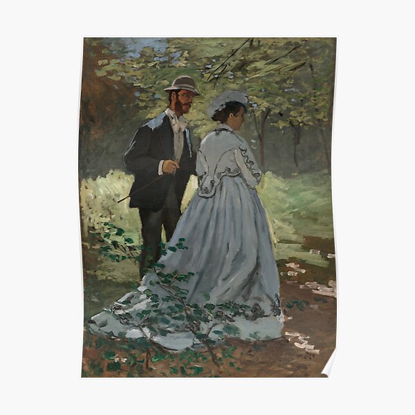 Bazille and Camille|Claude Monet Poster
