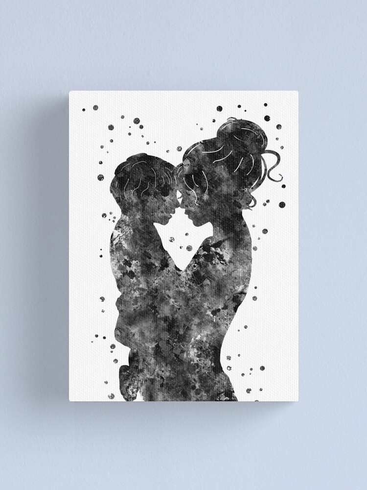 Impression Sur Toile Mere Et Fils Par Rosaliartbook Redbubble