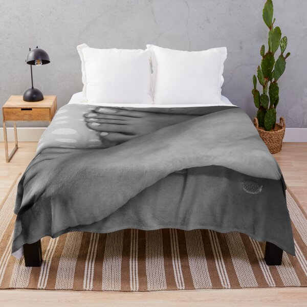 Item preview, Cassie Lee #4 Bed Resting Feet (B/W) designed and sold by Makrow.